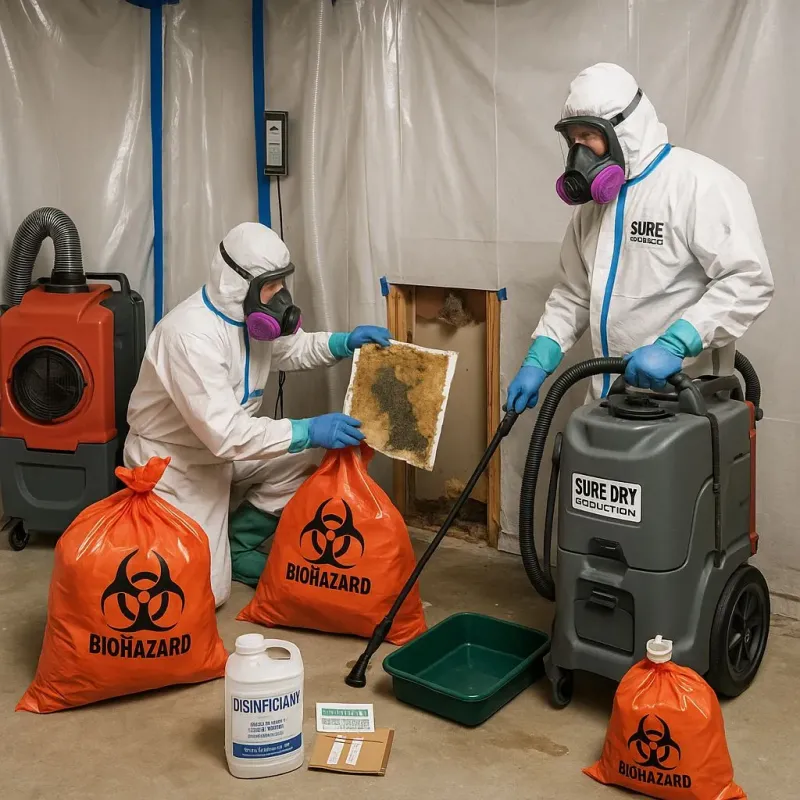 Contaminated Water Handling Protocols process in Half Moon, NC
